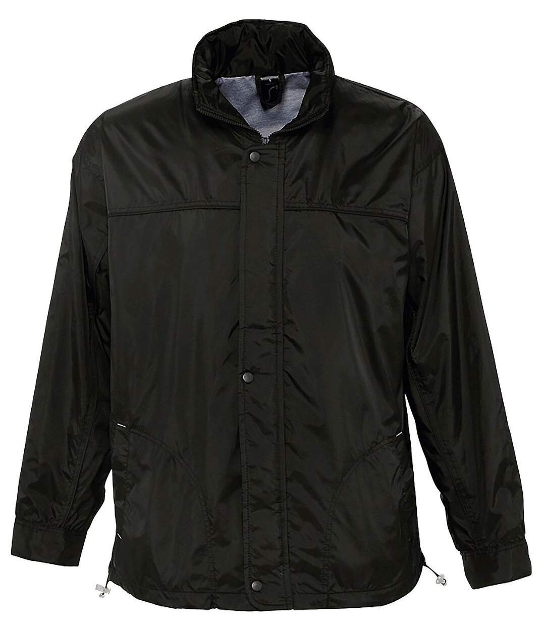 Veste coupe-vent imperméable doublé jersey - 46000 - noir - mixte homme femme