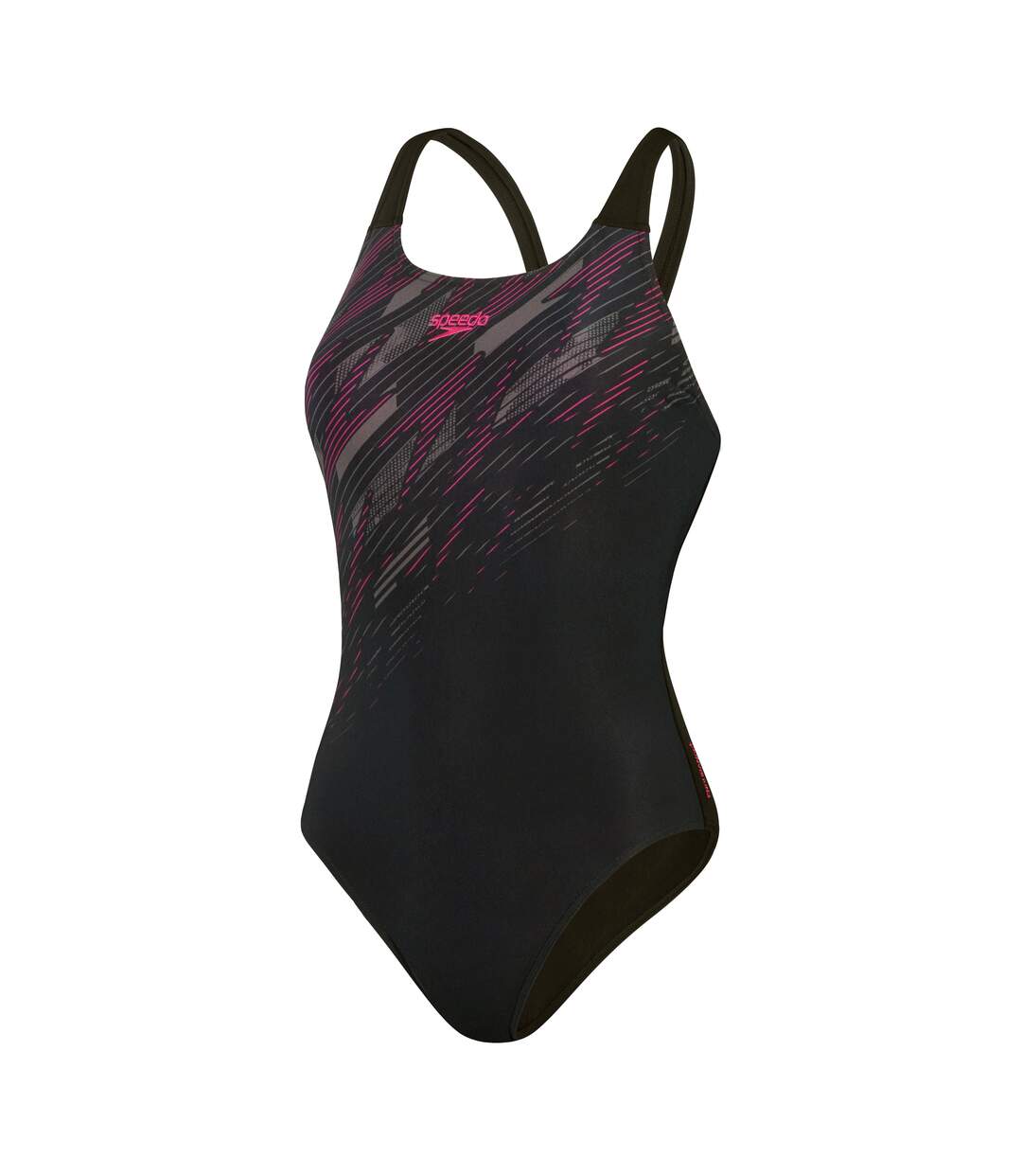 Maillot de bain 1 pièce hyperboom placement femme noir / rose Speedo-1