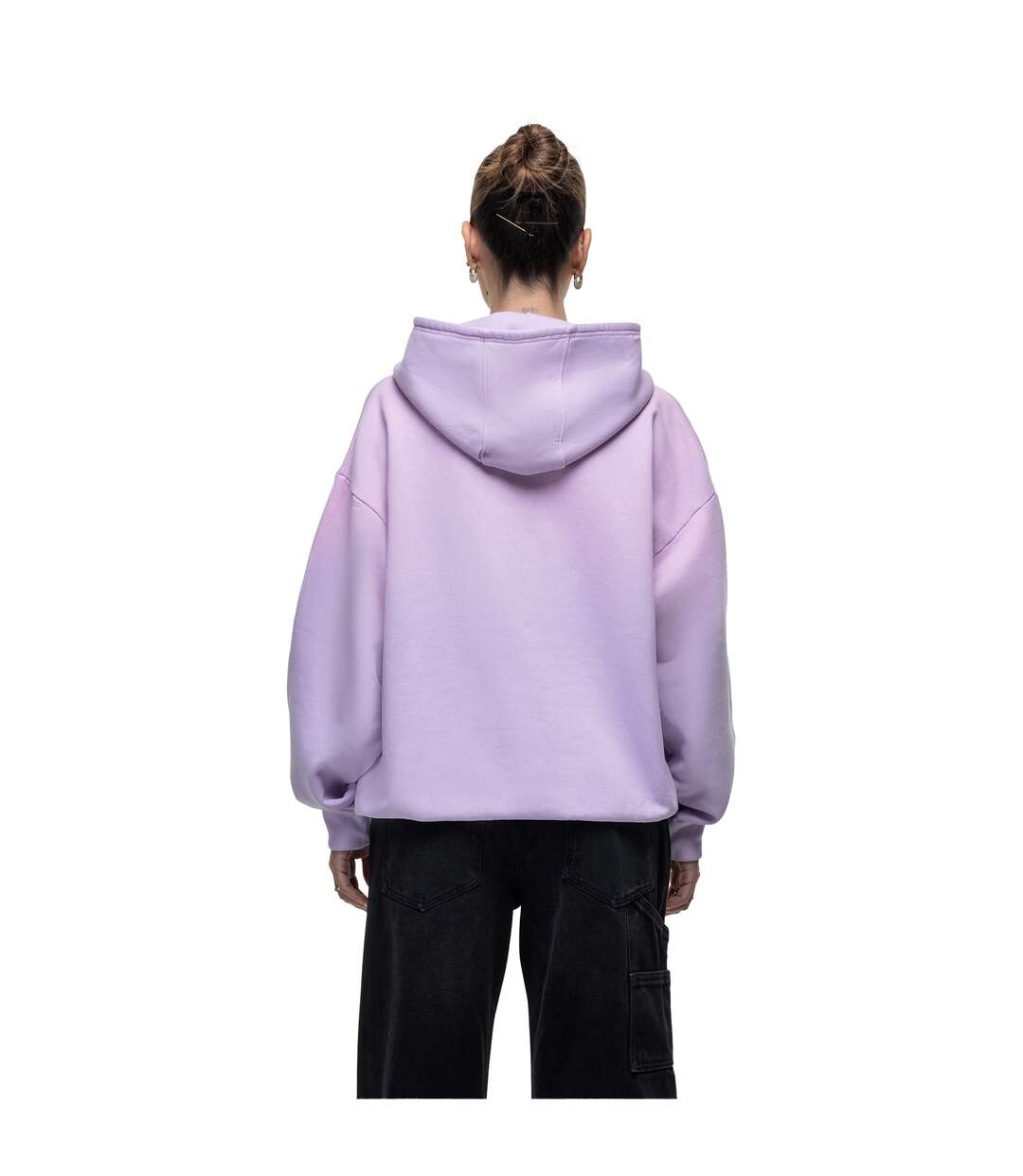 Womens/ladies Bfcm Hoodie Lilac Good For Nothing-3