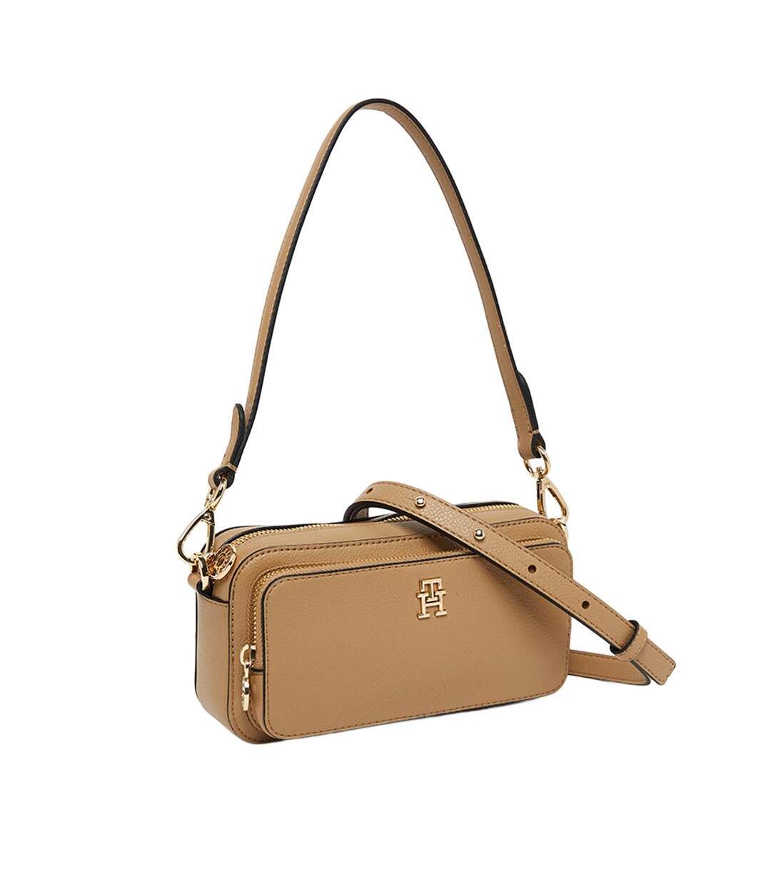 Sac à bandoulière marron femme tommy hilfiger daily camera-1