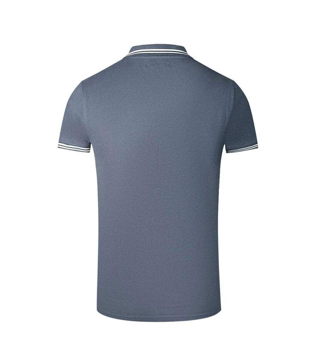 Polo Motif Col À Double Rayure Adulte Bleu Marine Blanc Cavalli Class-2