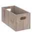 Boîte de Rangement en Bois Mix n'Modul 15x30cm Gris-1