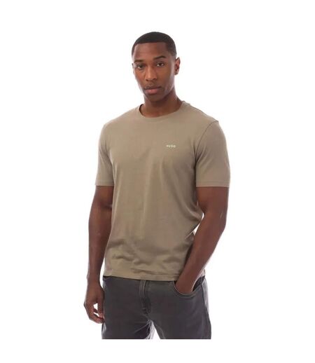 T-shirt Style Logo Dero222 Homme Marron Hugo