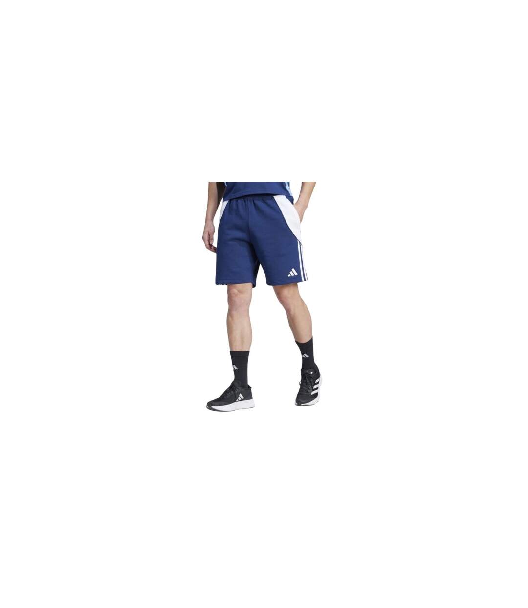 Short Tiro Sweat Homme Bleu Marine Blanc Adidas-1