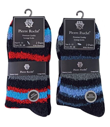 Sock Snob - 4 Paires Homme Chaussettes Polaire Chaudes | Antid�rapantes Chaudes