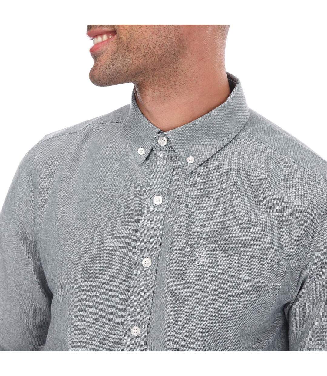 Chemise Manches Longues Drayton Homme Bleu Marine Farah-4