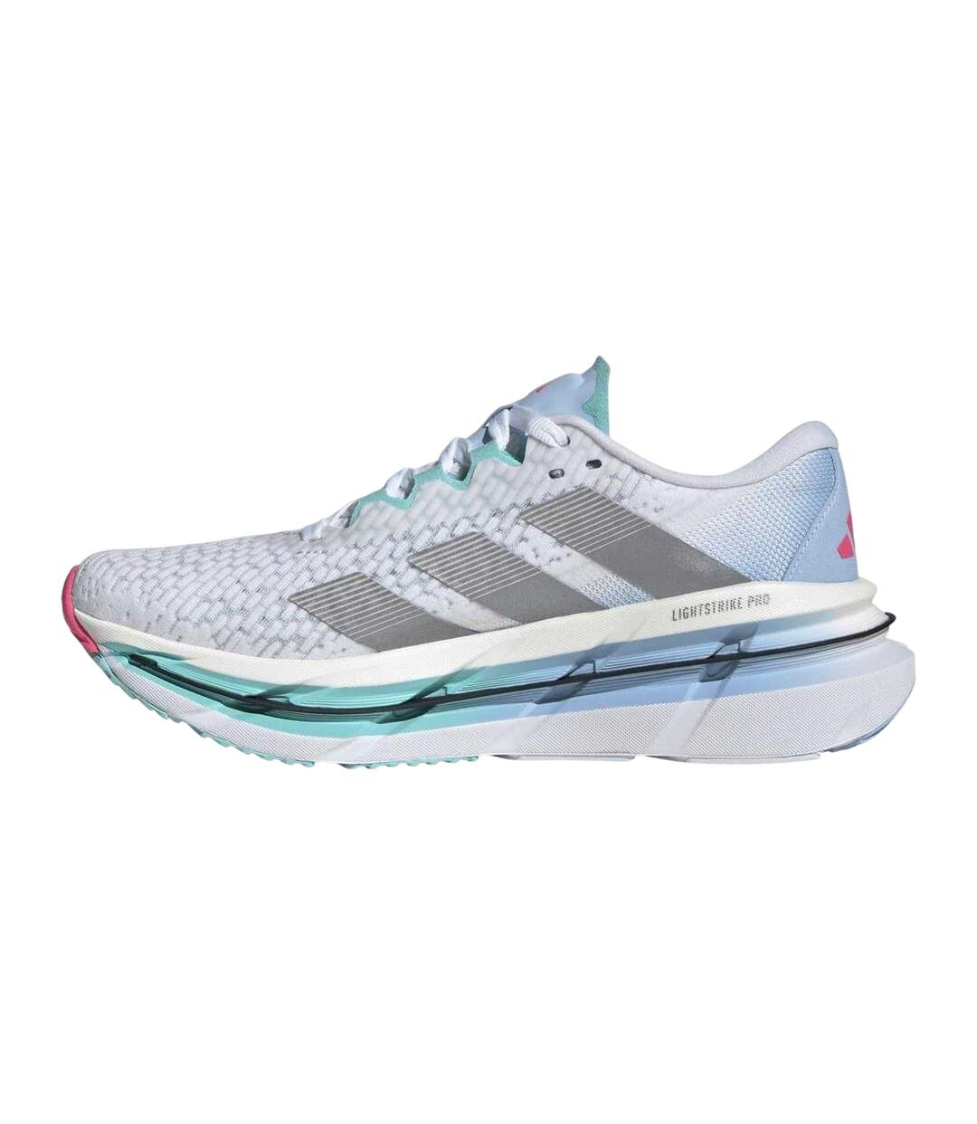 Baskets Adistar Byd Femme Blanc Argenté Turquoise Pâle Adidas-3