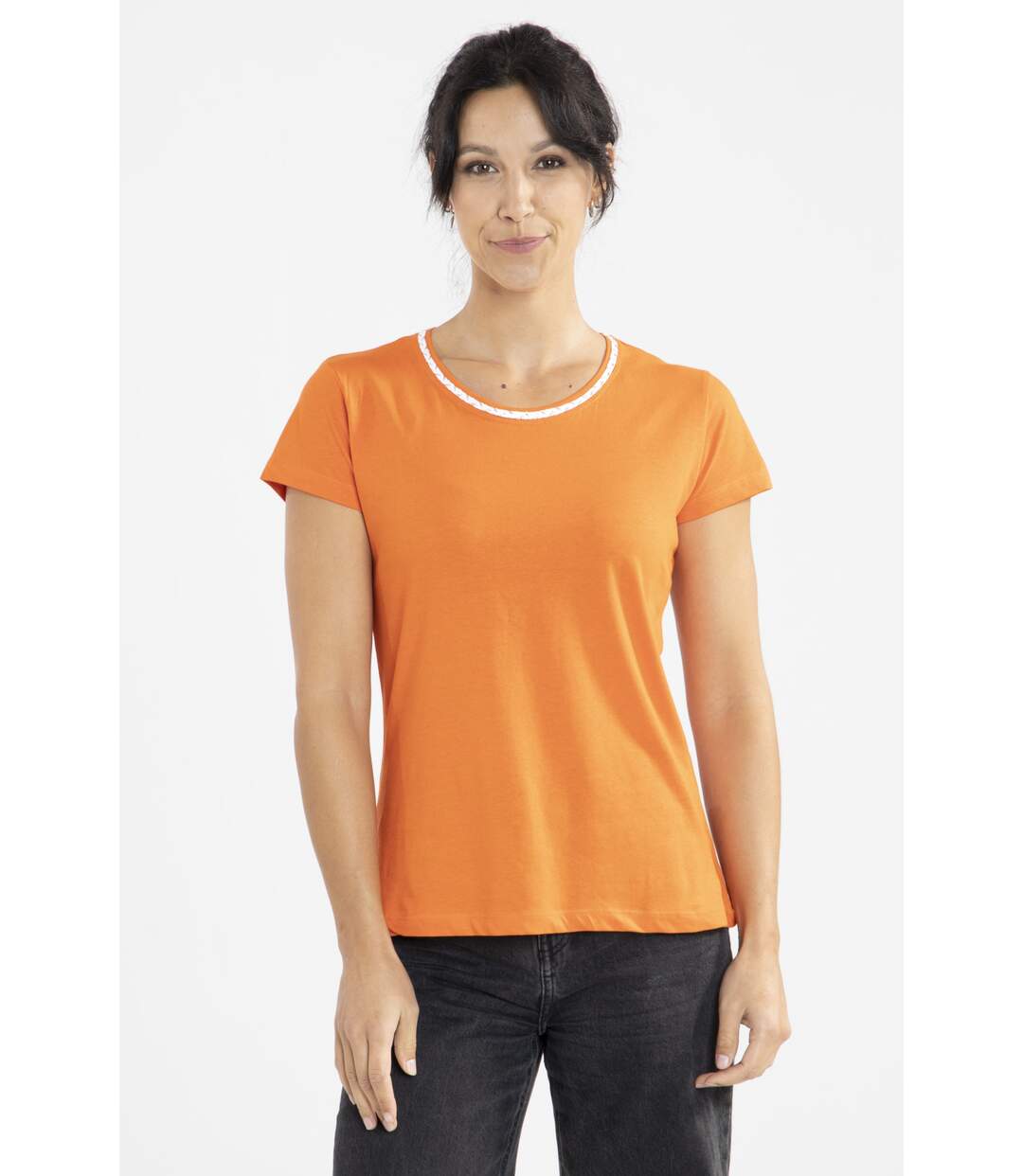 Tee-shirt Lurex Orange-1