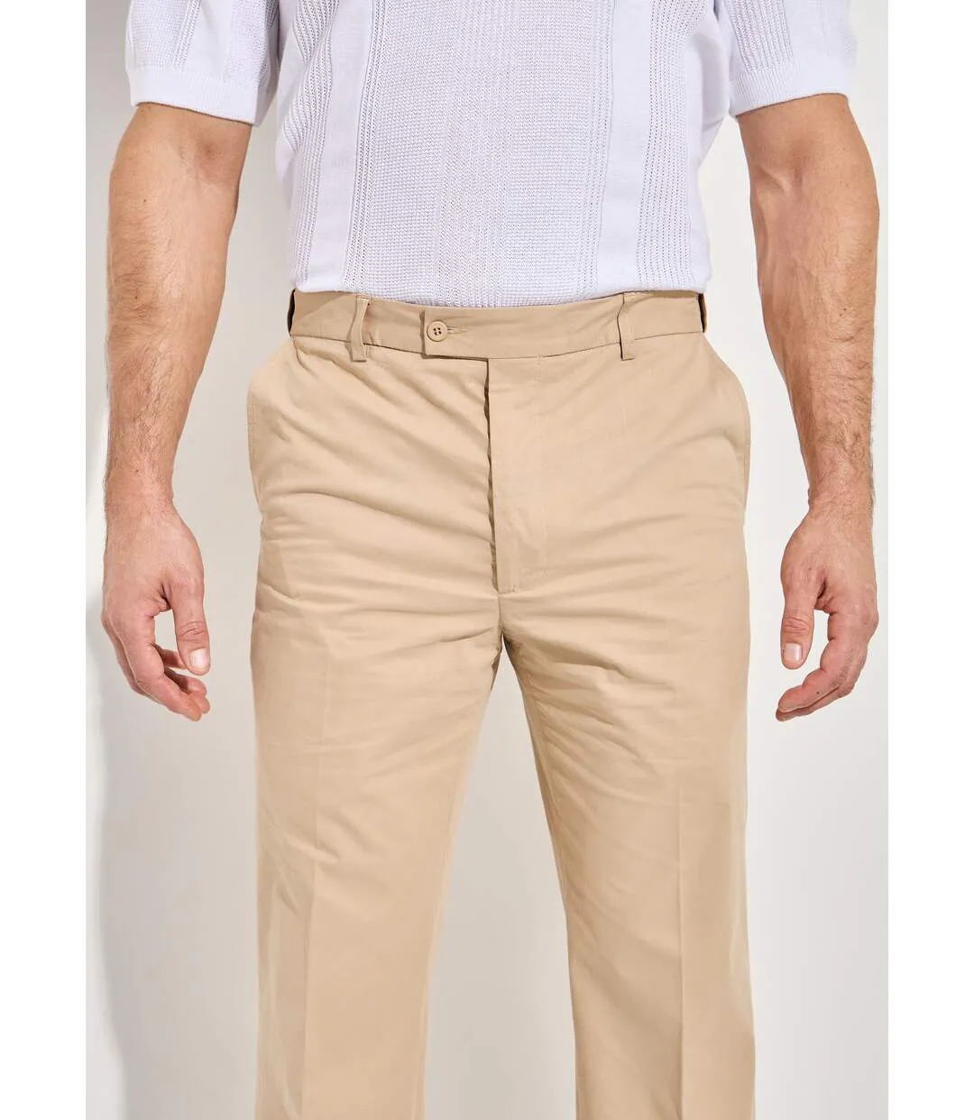 Pantalon ceinture ajustable invisible polycoton-5