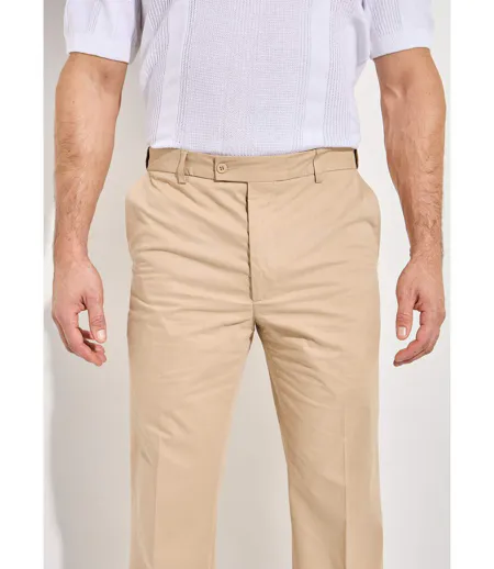 Pantalon ceinture ajustable invisible polycoton
