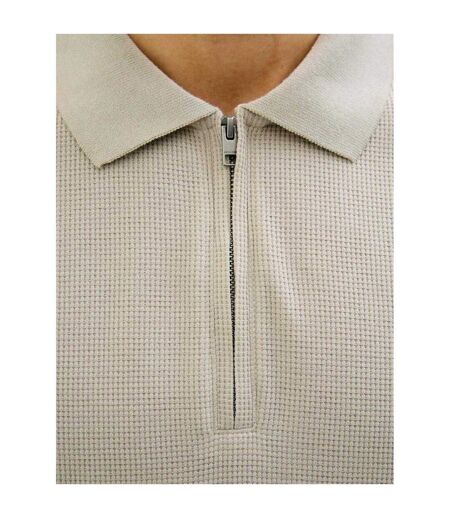 Polo Manches Courtes Homme Beige Pâle Jack And Jones