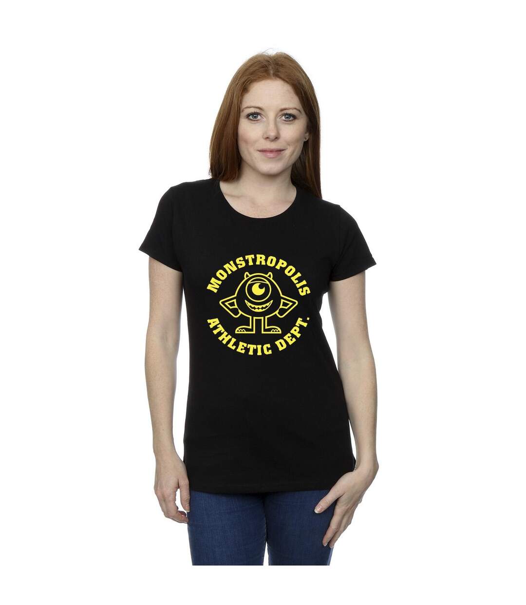 Disney T-shirt en coton Monsters University Monstropolis Femmes/Dames (Noir) - UTBI49517-2