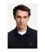 Mens Passerby Logo Long-sleeved Polo Shirt Dark Blue Boss-4