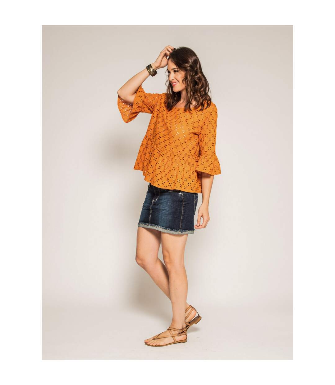 Blouse broderies anglaises ONIADE - Dona X Lisa-2