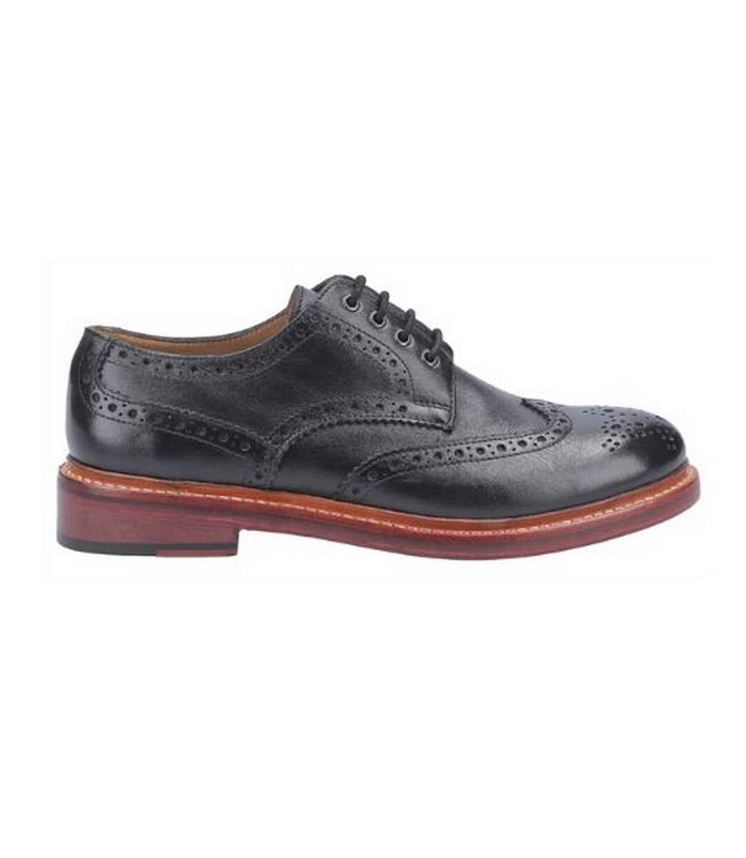 Mens Quenington Goodyear Welt Lace Up Leather Shoe Black Cotswold-3