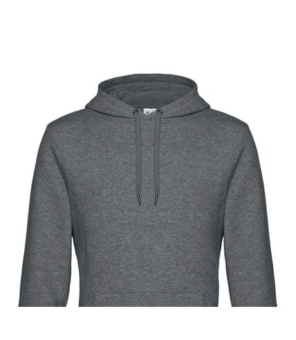 Sweat à capuche king homme gris foncé chiné B&C