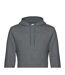 Sweat à capuche king homme gris foncé chiné B&C