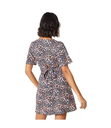 Womens/ladies ditsy print empire seam mini dress multicoloured Dorothy Perkins