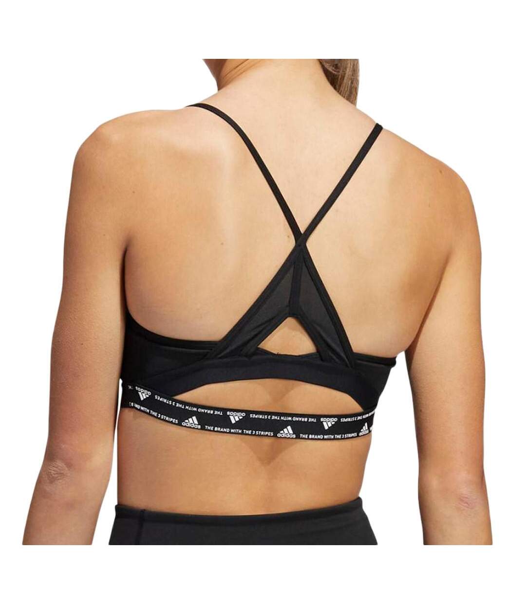 Brassière Noire Femme Adidas Aeroreact Ls - L A-C-2