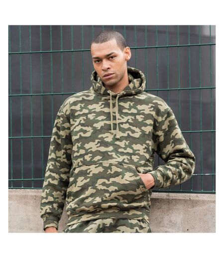 AWDis Mens Camo Hoodie (Green Camo)