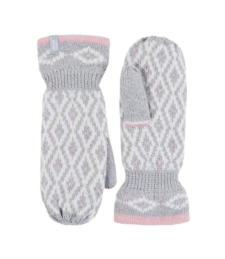 Ladies Knitted Fleece Lined Winter Warm Thermal Mittens