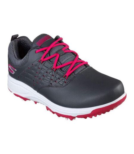 Skechers Womens/Ladies Go Golf Pro V.2 Shoes (Charcoal/Pink) - UTFS9967