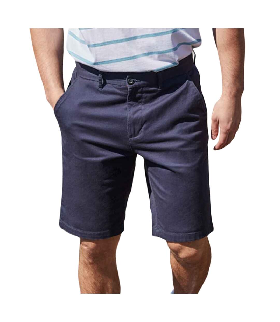 Short Homme Bleu Marine Front Row-4