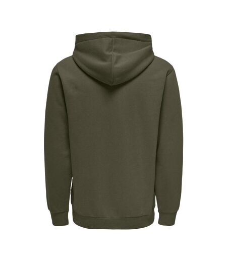 Sweat à capuche marron homme only & sons ceres - l