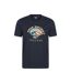 T-shirt Manches Courtes Peak District Homme Bleu Marine Mountain Warehouse-1