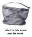 Sac à  main femme noir shopping grand format - Praticité et style-1
