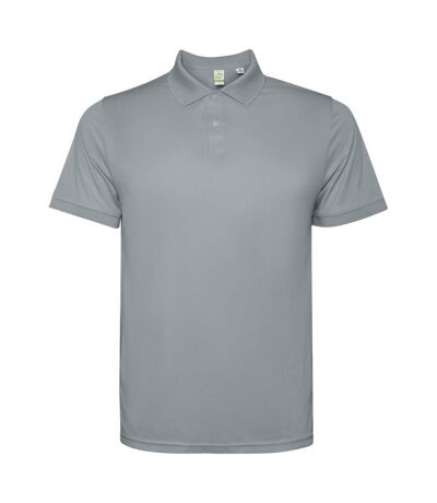 Mens Tormo Short-sleeved Polo Shirt Grey Roly