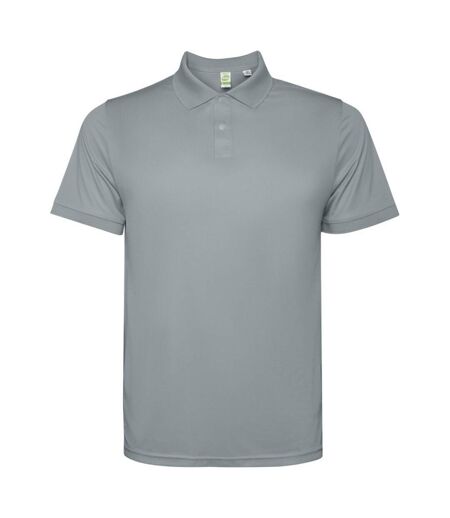 Mens Tormo Short-sleeved Polo Shirt Grey Roly