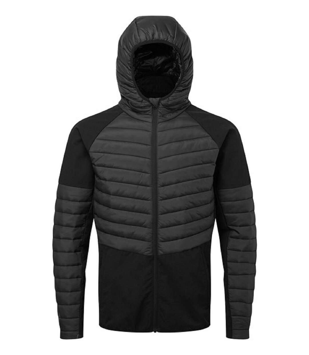 Doudoune à capuche - Homme - TR073 - noir-1