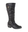 Cipriata Womens/Ladies Camelia Calf Cavalier Boots (Black) - UTDF1870