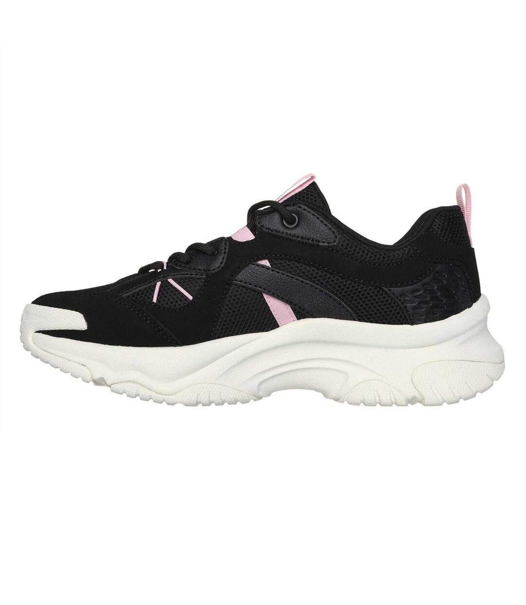 Baskets Femme Noir Rose Skechers-2