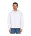 Unisex Adult Combed Cotton Oversized Full Zip Hoodie White Casual Classics-1