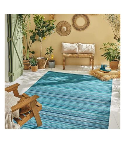 Tapis extérieur en polypropylène Capri 1746 bleu 120 x 160 cm