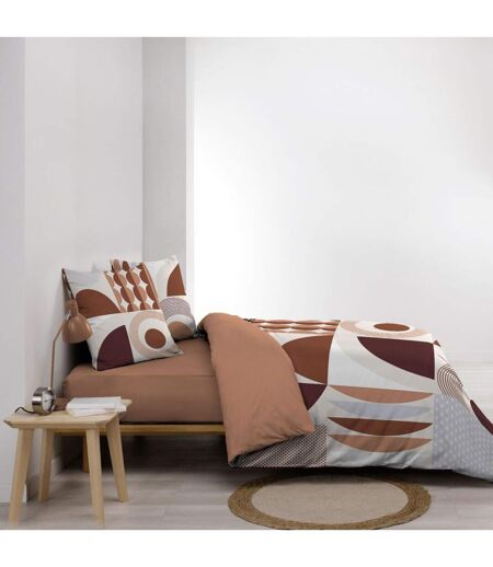 Parure de Lit 3 Pièces Gemma 240x220cm Terracotta