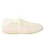 Womens/ladies Tweed Casual Slippers White Toms-1