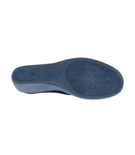 Chaussons Coupe Large Elsie Femme Bleu Marine Sleepers