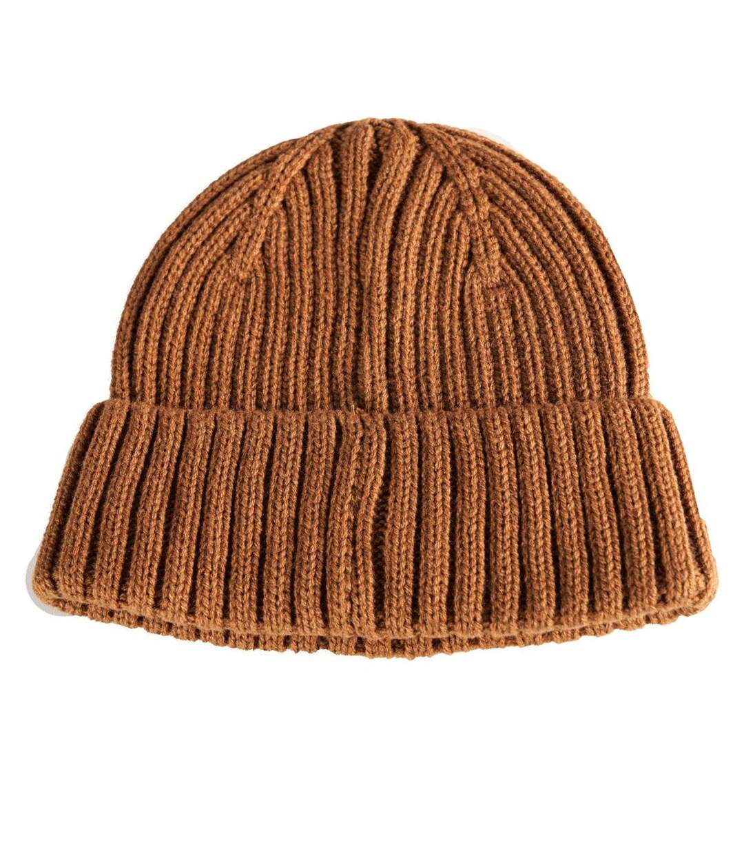 Bonnet Motif/style Uni Marron Mascot-1