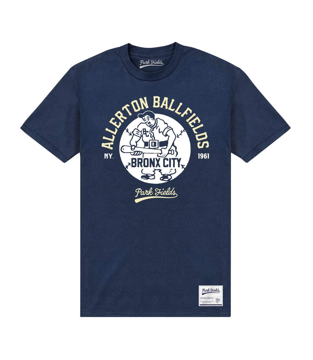 T-shirt bronx adulte bleu marine Park Fields-1