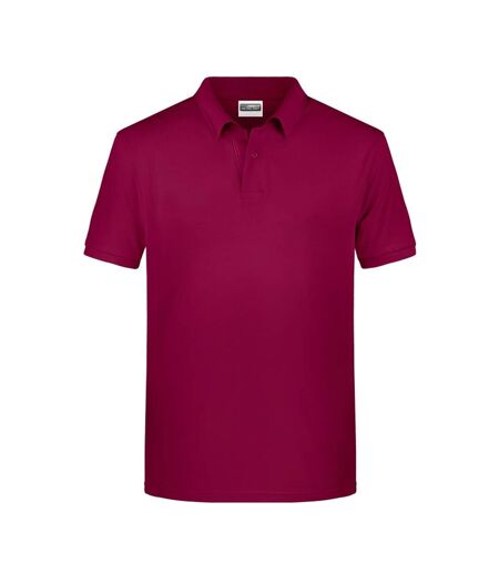 Polo Basic Homme Bordeaux James And Nicholson