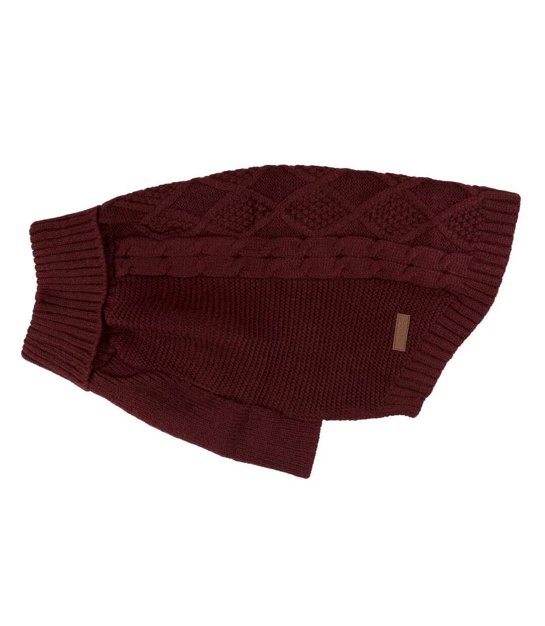 Knitted dog jumper l claret red Regatta-1