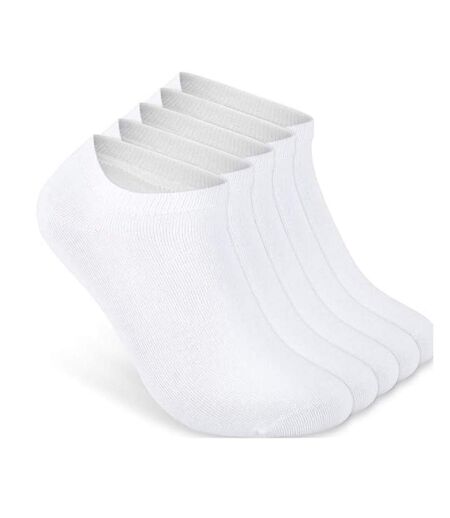 Lot de 5 paires de chaussettes blanches mixte espace des marques