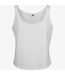 Build Your Brand Womens/Ladies Oversized Tank Top (White)