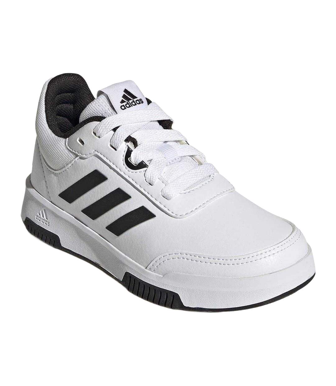 Boys Tensaur 3 Leather Trainers White Black Adidas-4