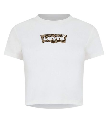 T-shirt Motif/style Imprimé Léopard Femme Blanc Levis