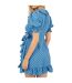 Robe Portefeuille Motif/style À Pois Femme Bleu Noir Brave Soul-3