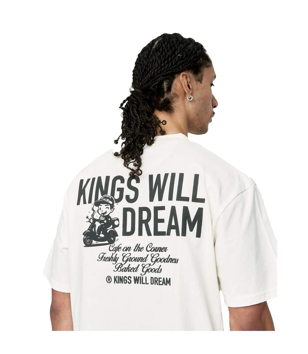 Mens Studio Cafe Boy T-shirt White Kings Will Dream-4
